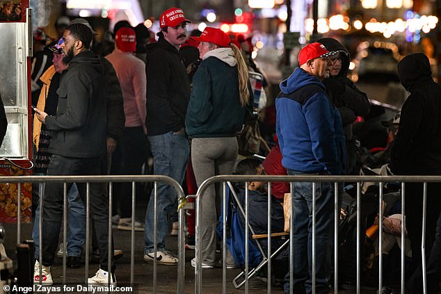 Devoted Republicans line up early Sunday morning for Donald Trump's rally at Madison Square Garden