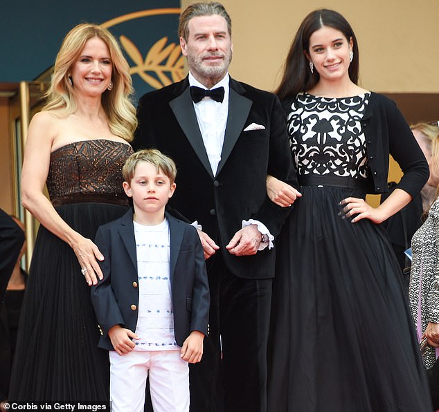 Kelly was married to Ella's father John Travolta from 1991 to 2020; they had three children - in addition to Ella, there was the late Jett and the much younger Benjamin. Seen in 2019