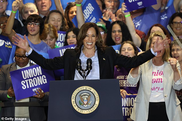 But Kamala Harris has seen union support decline since she ran for office