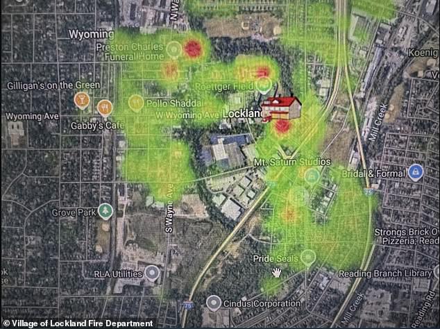 Lockland officials said calls to the fire department have increased 12 percent this year, with almost all of the additional calls being made to complexes housing the Mauritanians, as shown in the heat map above.