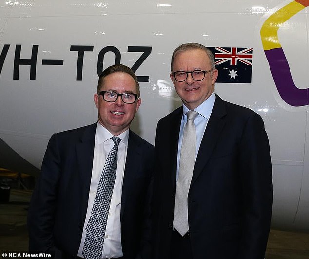 Aston claimed Albanese would liaise personally with former Qantas boss Alan Joyce to secure the upgrades. Photo: NewsWire/Gaye Gerard