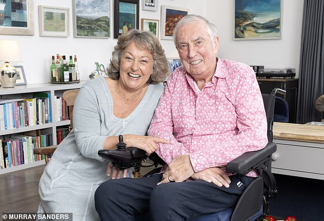 Johnnie with his wife Tiggy. The DJ, who is terminally ill, broadcast many of his recent shows from his home in Dorset