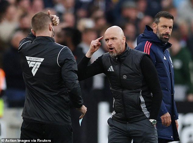 Erik ten Hag was outraged by the decision before his team suffered a defeat in the fourth competition