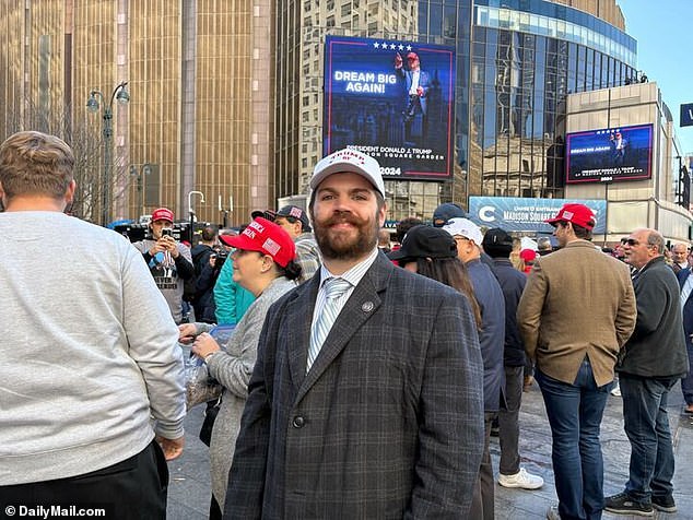 “You have a lot of people in New York City who are aware that something needs to change and who are willing to make that change happen. New York City plays a big role in that equation,” Michael Rydelek, 27, told DailyMail.com. “And as crazy as the 2016 win was, I think we're looking at the same thing in 2024.”