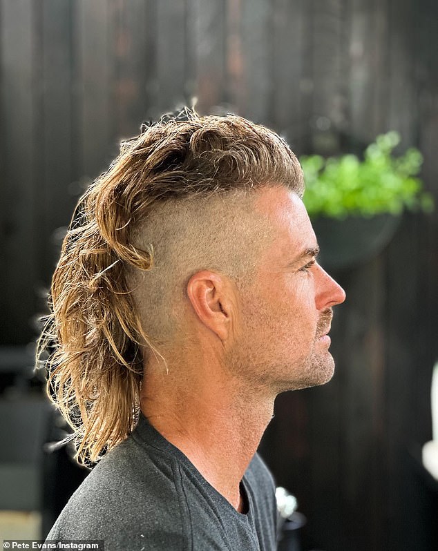 Pete decided to trade his clean cut for a mullet for the first time in June 2023