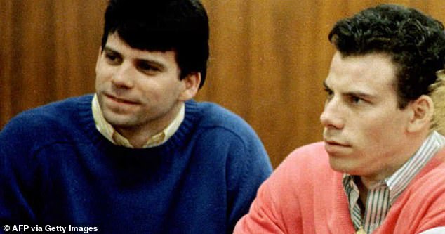 Lyle and Erik in court in 1992 (pictured), four years before they were officially found guilty