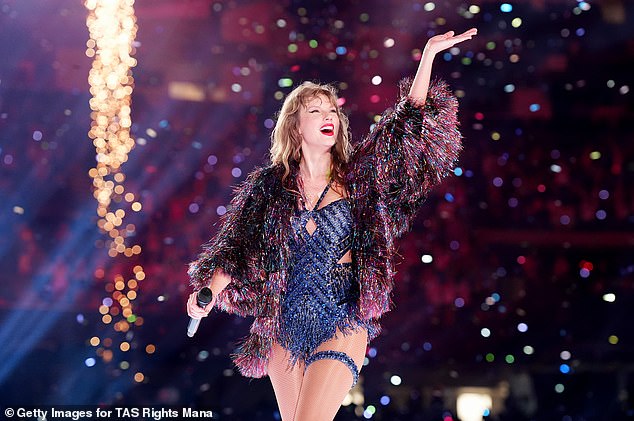 Taylor Swift was unable to celebrate this achievement as she continued to perform her Eras Tour