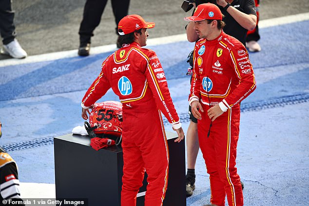 Ferrari had both drivers on the podium as Sainz won and Charles Leclerc finished third