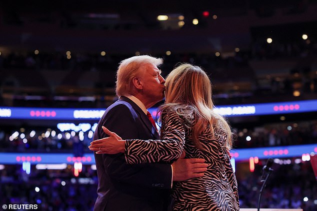 Melania Trump introduced husband Donald Trump