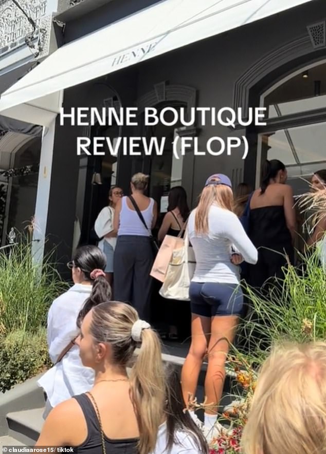 One customer was less than impressed with her visit, revealing she didn't even make it into the store after being told there would be a two-hour wait. She shared a video of the queues (photo)