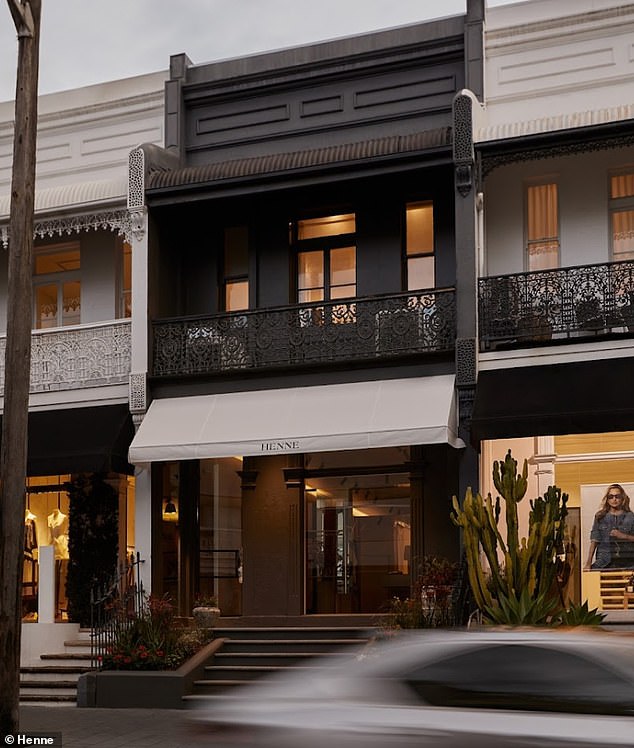 The Australian fashion designer, 39, opened a Henne store in Paddington in June (pictured), exactly two years after opening the brand's first store in Melbourne in 2022