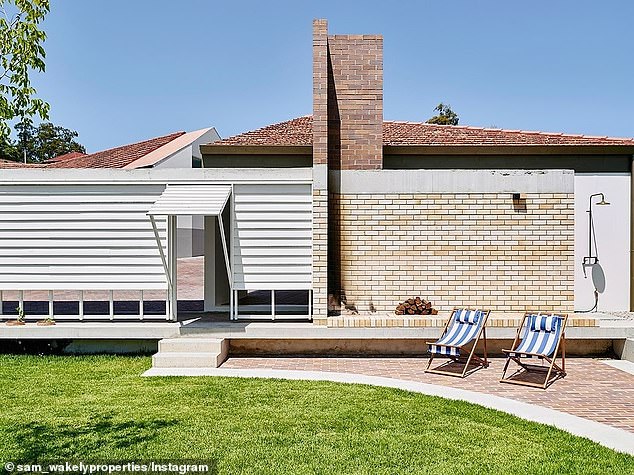 The new property (pictured) comes after the Lockyers sold their Paddington home for around $6.5 million - almost six times what they paid for it