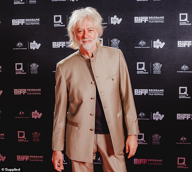 The Boomtown Rats rocker is usually known for his suave performances and cut a dapper figure on the red carpet at the Brisbane International Film Festival this weekend