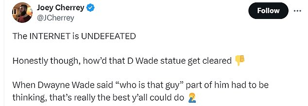 1730092889 87 NBA fans savage Dwayne Wade statue after Miami Heat unveiling