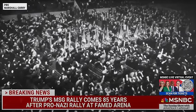 Trump's niece Mary Trump also compared his event at MSQ to a Nazi rally, writing, “So we're actually doing this again. Eyes wide open'