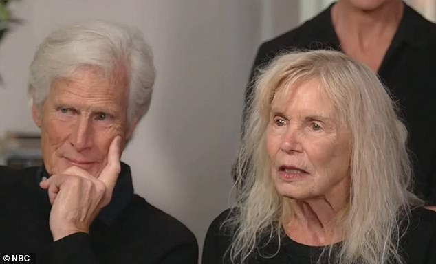 Perry's mother Suzanne Morrison (right) and stepfather Keith Morrison (left) said they welcomed the arrests of the people alleged to have supplied the Friends star with the drugs that killed him, as they spoke on NBC's Today program, a year after his death