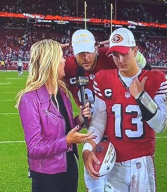 He had crashed NBC's post-game interview with his teammates to show off the MAGA hat