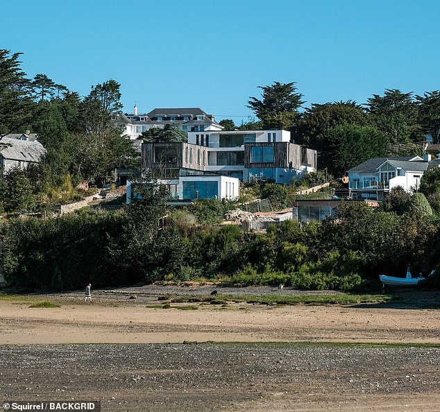 Gordon's weekend away in Cornwall to his second home (pictured) comes after he criticized his neighbors and locals, joking that he didn't like Cornish people