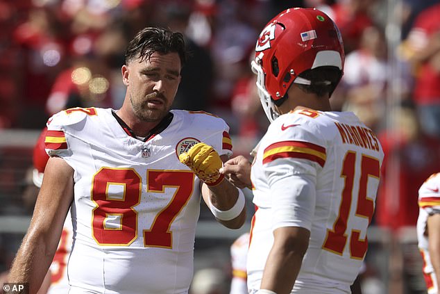 Patrick Mahomes (right) and Travis Kelce (left) now have a new stud on their impressive team