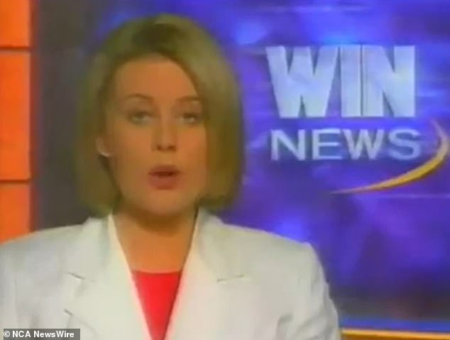 During Samantha's appearance on Today, resurfaced footage was played of a baby-faced Armytage (pictured) presenting WIN news in 1990s Canberra.