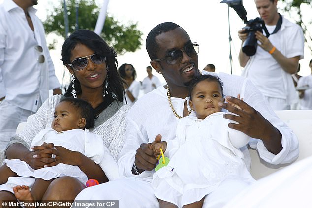 Their mother Kim Porter – pictured with the twins and Diddy in 2007 – died in 2018 aged 47