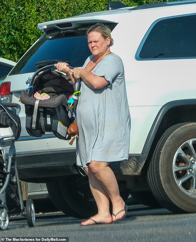 The shocking reports follow the Mail's initial revelation in August that Emhoff got the family's nanny Najen Taylor (pictured in August) pregnant while he was married to his first wife Kerstin.