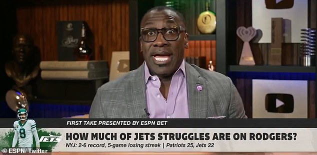 Former NFL star Shannon Sharpe labeled the quarterback 'smug, arrogant, condescending'