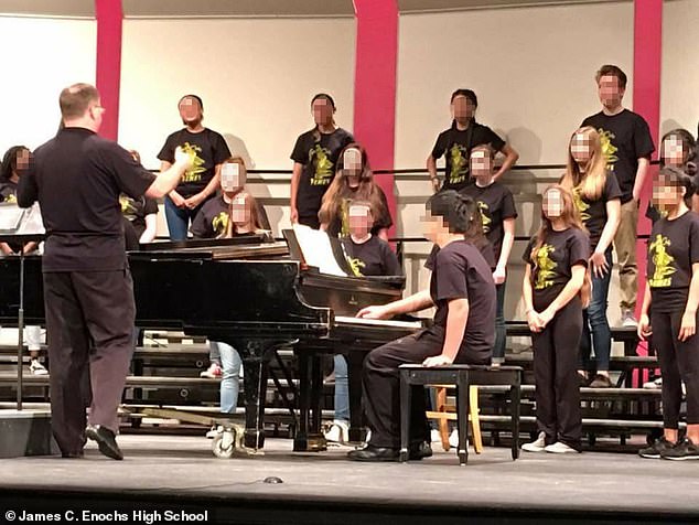 Mester (left) had been employed by the Modesto City School District since 2003 and worked as a music teacher at two different high schools until taking a full-time position at Enoch High in 2007.