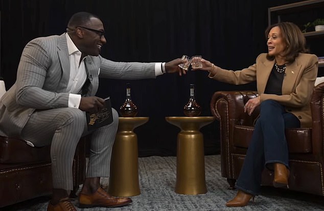 Kamala Harris spoke with former NFL star Shannon Sharpe about the election on his podcast