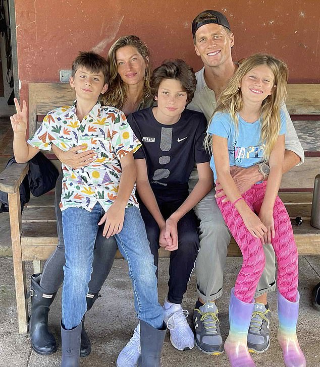 The supermodel, 44, is already mother to son Benjamin, 14, and daughter Vivian, 11, from her marriage to NFL star ex Tom Brady