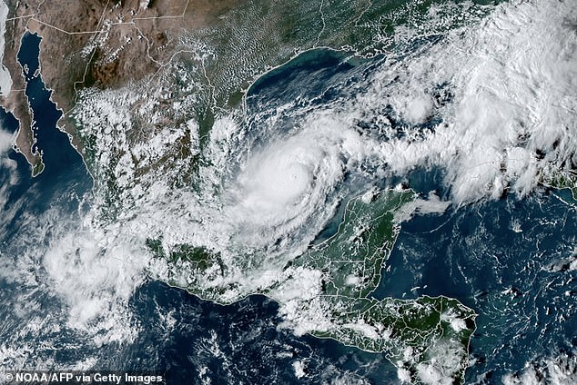 Hurricane trackers predicted three more storms could form in the Atlantic Ocean, which could follow a similar path to Milton (pictured)