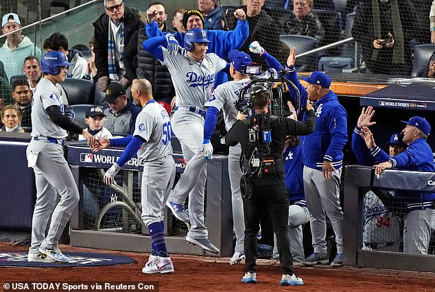 The Dodgers are now 3-0 in the best-of-seven series and just one win away from World Series glory