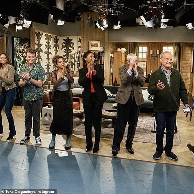 Toks was amazed: “I've never had a TV family like the Frasier cast. They're really great people, so it was really nice to be around them' (pictured in 2023)