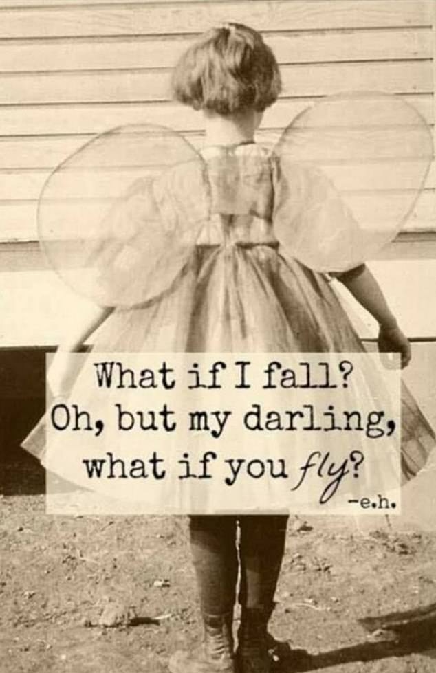 Two years before her accident, Ms. Vercoe changed her cover photo to a photo of a young girl with angel wings, accompanied by a quote from poet Erin Hanson (pictured)