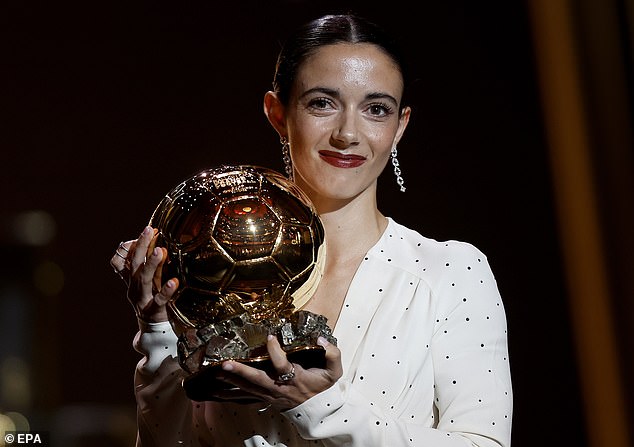 Barcelona and Spanish star Aitana Bonmati won the women's Ballon d'Or for the second time in a row