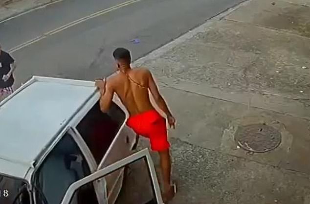 Cristian dos Santos stormed out of his car after running over Gustavo Francisco three times. Dos Santos told São Paulo civilian police that he acted in self-defense because Francisco or his friend fired a shot in the air after an argument.