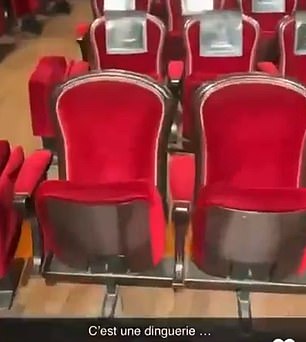 The two seats believed to have been reserved for Jude Bellingham and Vinicius were missing nameplates