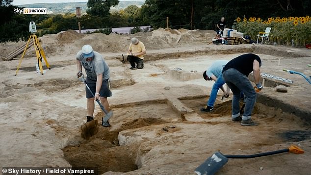 Employees seen at the site in a field that has not been cultivated for generations. Young people are warned to stay away from it