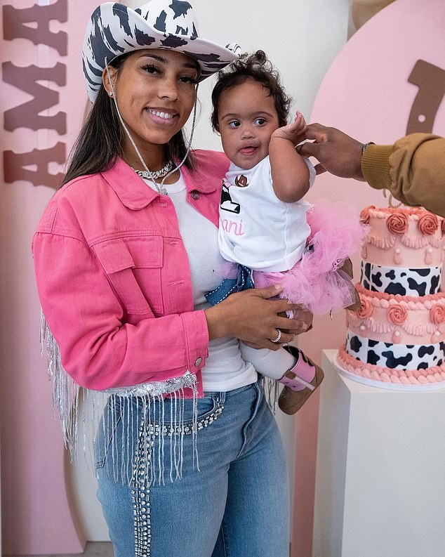 Amani Joy, who would have turned two in November, is pictured with her mother Monique