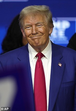 Former President Donald Trump at a town hall in Oaks, PA on October 14