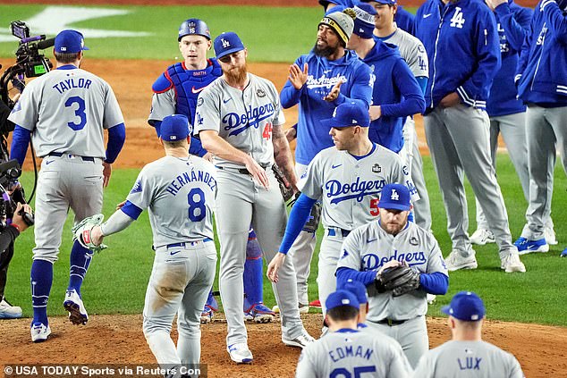 The Dodgers came back in overtime to win Game 1 before securing two more wins