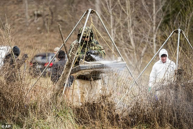 Family members have since said Welch took two large duffel bags to a property on Taylors Mountain Road and threw them into the fire.