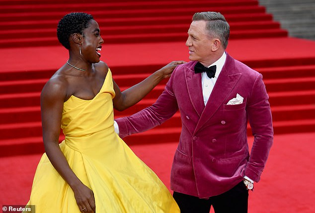 Lashana played Nomi, the new 007 agent, alongside Daniel as the retired 007 agent James Bond, in No Time to Die in 2021 (pictured together in 2021)