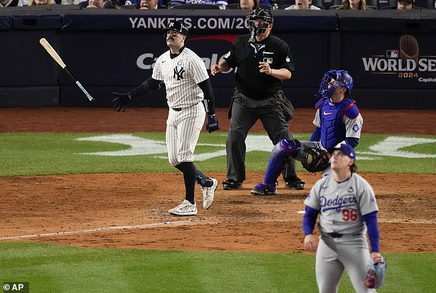 Austin Wells was among the Yankees stars who homered during Tuesday's 11-4 win vs. Los Angeles