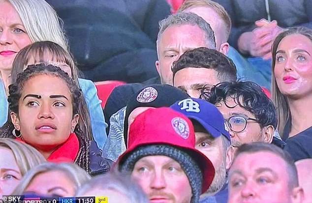 The couple were spotted at the Super League grand final shortly after Nathan arrived in Manchester to be with his girlfriend