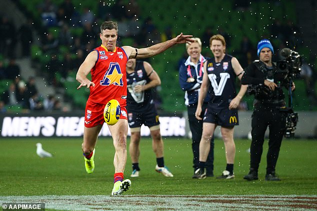 The Richmond legend (pictured left at an AFL All Stars match) dropped another blow when he posted the footage to