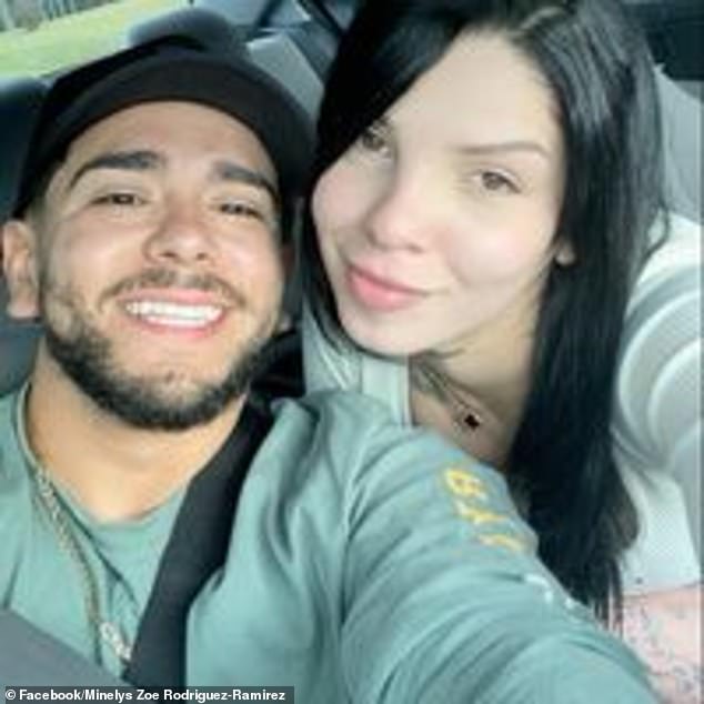 The mother-of-one had texted her fiancé Julio Tovor (pictured together) the night she disappeared, and he said she strangely sent him a text that 'wasn't right'