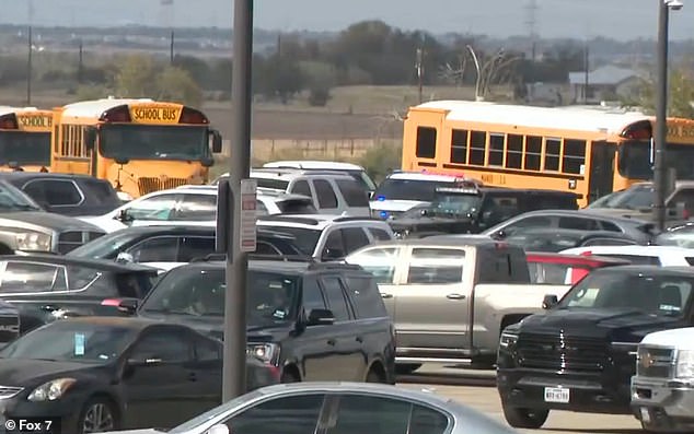 In the aftermath, the school was closed early so parents could pick up their students and buses to drop them off at home