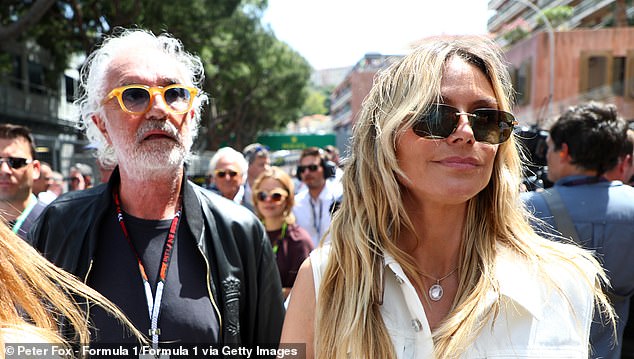 Heidi 'collaborated with' the Italian 74-year-old billionaire (L, photo May 26) - with whom she briefly dated in 2003 - on the Crazy Pizza NYC deal, despite him being convicted of multiple counts in the 1980s of fraud