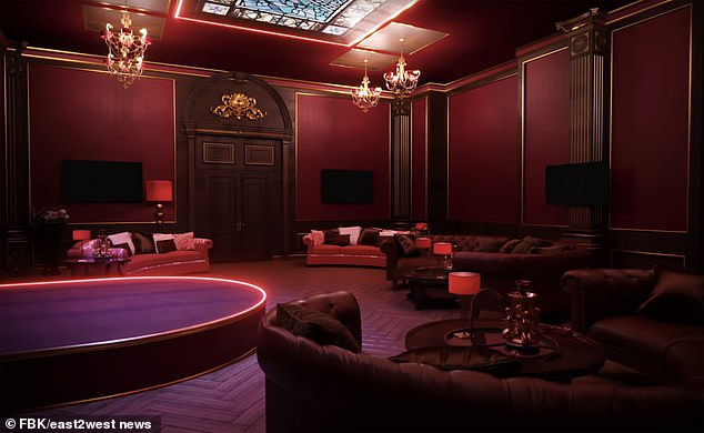 The residence was renovated and the dictator's infamous striptease stage and pole-dancing hookah hall, casino, games room and 'aqua disco', for which he was mocked and shamed, were removed.